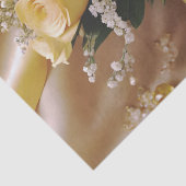 Gouden gloed: een honingzoete roos boeket van lief tissuepapier (Detail)