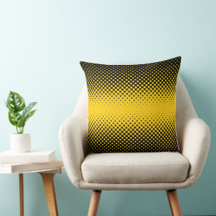 Gouden Gloed Halftone Stip Kinderkamer Kussen