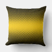 Gouden Gloed Halftone Stip Kinderkamer Kussen (Voorkant)