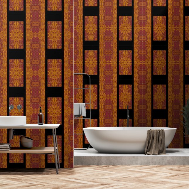Gouden gloed in de wei behang (Badkamer)