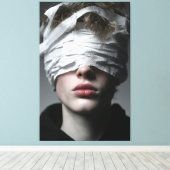 Gouden Gloed Melanine Fel Aangescherpt Canvas Afdruk (Insitu (Houten vloer))