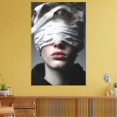 Gouden Gloed Melanine Fel Aangescherpt Canvas Afdruk (Insitu (Woonkamer))