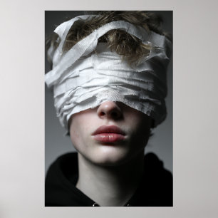 Gouden Gloed Melanine Fierce Close-Up Poster