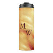 Gouden Gloed Monogram Thermosbeker (Voorkant)