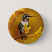 gouden gloed ronde button 5,7 cm (Voorkant)