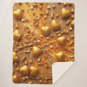 "Gouden gloed" Sherpa Deken (Voorkant)