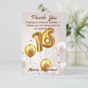 Gouden Gloed Sweet 16 Ballonnen Verjaardag Bedankt