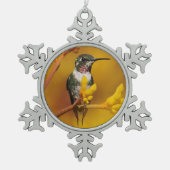 gouden gloed tin sneeuwvlok ornament (Voorkant)