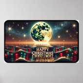 Gouden gloed van de kerstnacht poster (Voorkant)