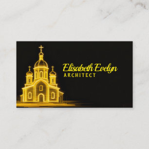 Gouden Gloed van het Geloof: De Verlichte Kerk Visitekaartje