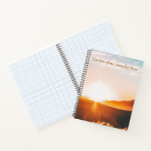 Gouden Gloed Vreedzame Stroom Serene Landschap  Notitieboek (Binnen)