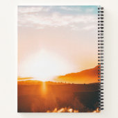 Gouden Gloed Vreedzame Stroom Serene Landschap  Notitieboek (Achterkant)