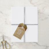 Gouden glooiende heuvels cadeaulabel (Met Touw)