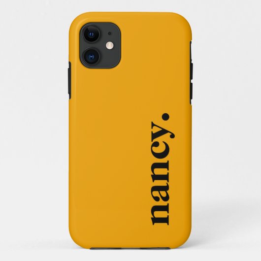 Gouden Glow Effen Kleur Elegante Naam Case-Mate iPhone Case (Achterkant)