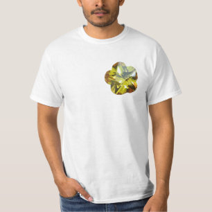 Gouden Glow – Gele Edelsteen Bloem Ontwerp T-shirt