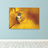 Gouden Glow Stretch Canvas Print (Insitu (Houten vloer))