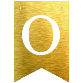 Gouden God zegene 6 letters Naam doop Communie Vlaggetjes (Tweede vlag)