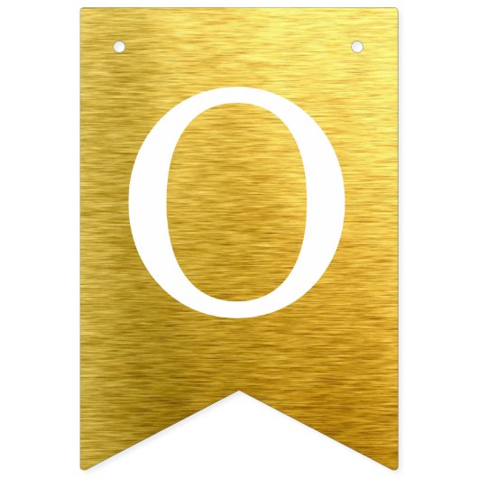 Gouden God zegene 6 letters Naam doop Communie Vlaggetjes (Tweede vlag)