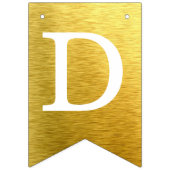 Gouden God zegene 6 letters Naam doop Communie Vlaggetjes (Derde vlag)