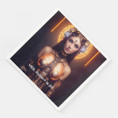 Gouden Godin Cyborg Servet (Hoek)