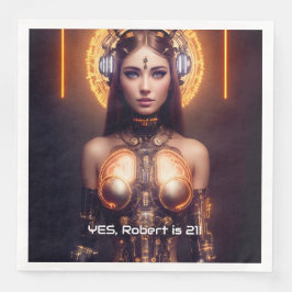 Gouden Godin Cyborg Servet