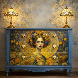 Gouden Godin Decoupage Tissuepapier