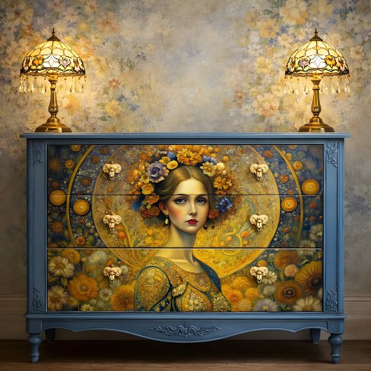 Gouden Godin Decoupage Tissuepapier