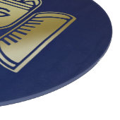 Gouden Godin Ganesha - Glas snijplank (Hoek)