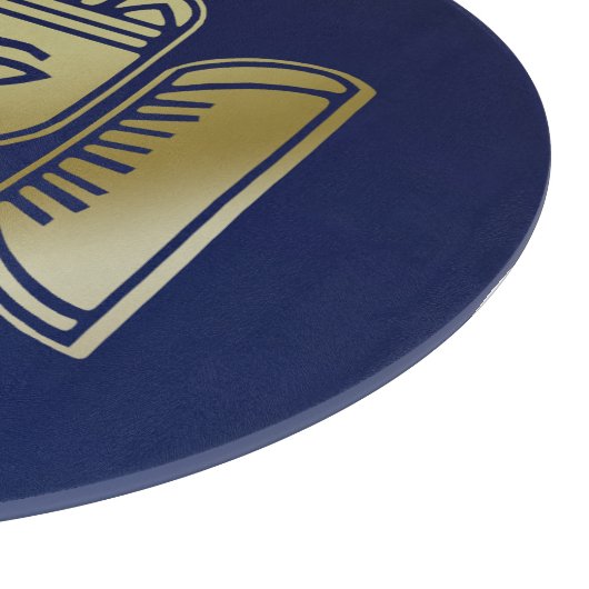 Gouden Godin Ganesha - Glas snijplank (Hoek)