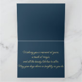 Gouden Godin in Art Nouveau Bloom Kaart (Binnen)