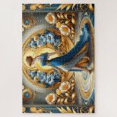 Gouden Godin in Art Nouveau Bloom Legpuzzel (Verticaal)