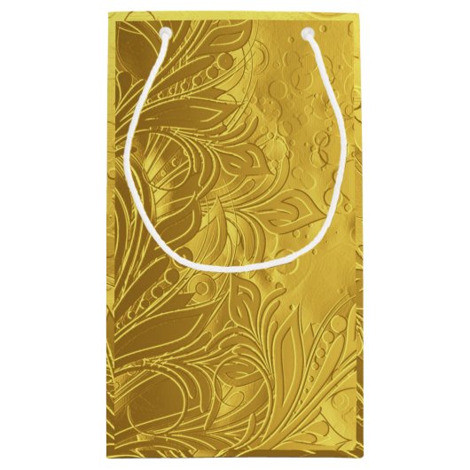 Gouden Godin Vier Gelukkig 50ste Verjaardagsfeest Klein Cadeauzakje (Achterkant)