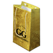 Gouden Godin Vier Gelukkig 50ste Verjaardagsfeest Klein Cadeauzakje (Voorkant Gekanteld)