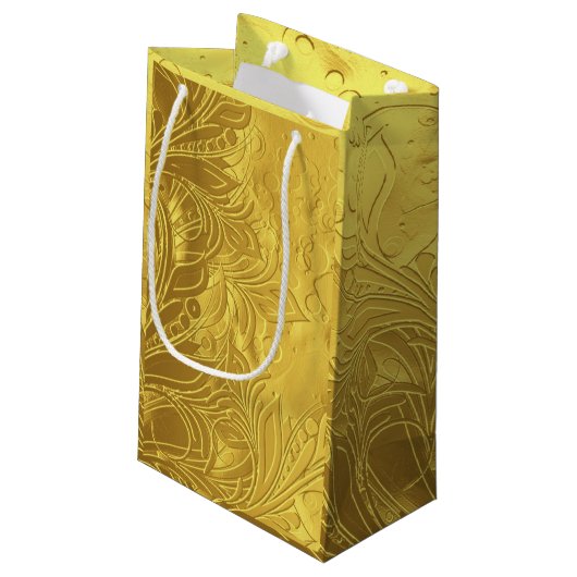 Gouden Godin Vier Gelukkig 50ste Verjaardagsfeest Klein Cadeauzakje (Achterkant Gekanteld)