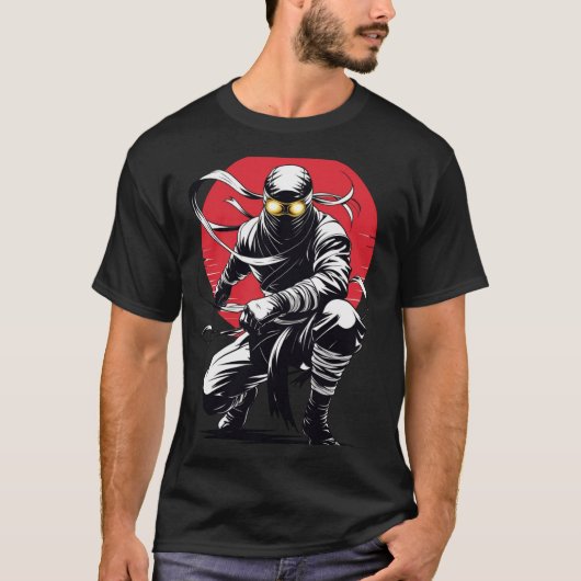 Gouden Goggles Ninja T-Shirt (Voorkant)