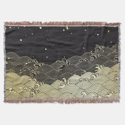 Gouden golf, papierachtige textuur. deken (Voorkant)