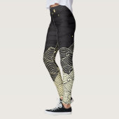Gouden golf, papierachtige textuur. leggings (Links)