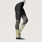 Gouden golf, papierachtige textuur. leggings (Rechts)