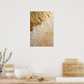 Gouden golf poster (Keuken)