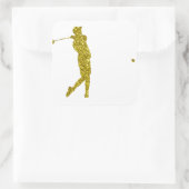 Gouden Golf Sticker (Tas)