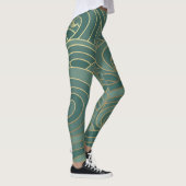 Gouden golf: Traditionele Oosterse luxe Leggings (Rechts)