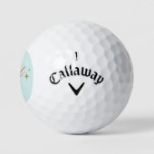 gouden golfbal golfballen (Logo)