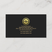 Gouden Golfbeurs Grafiek Forex-handelaar Visitekaartje (Achterkant)