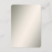 Gouden Golfblad Bloemendetail Bijlagekaart Informatiekaartje (Achterkant)