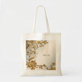 Gouden Golfbladeren Bloemrijke Schoudertas Tote Bag