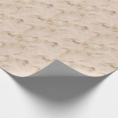 Gouden golven: Abstract marmer Cadeaupapier (Hoek)