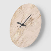 Gouden golven: Abstract marmer Grote Klok (Hoek)