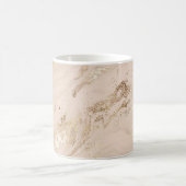 Gouden golven: Abstract marmer Koffiemok (Center)