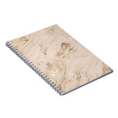 Gouden golven: Abstract marmer Notitieboek (Rechterzijde)