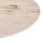 Gouden golven: Abstract marmer Snijplank (Hoek)